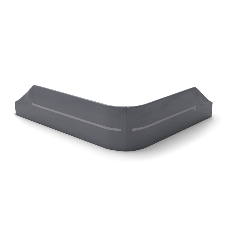 Donato beschermhoes lounge 2-zit + hoek + 2-zit - L1: 290 cm x L2: 370 cm x B: 88 cm x H: 68 cm