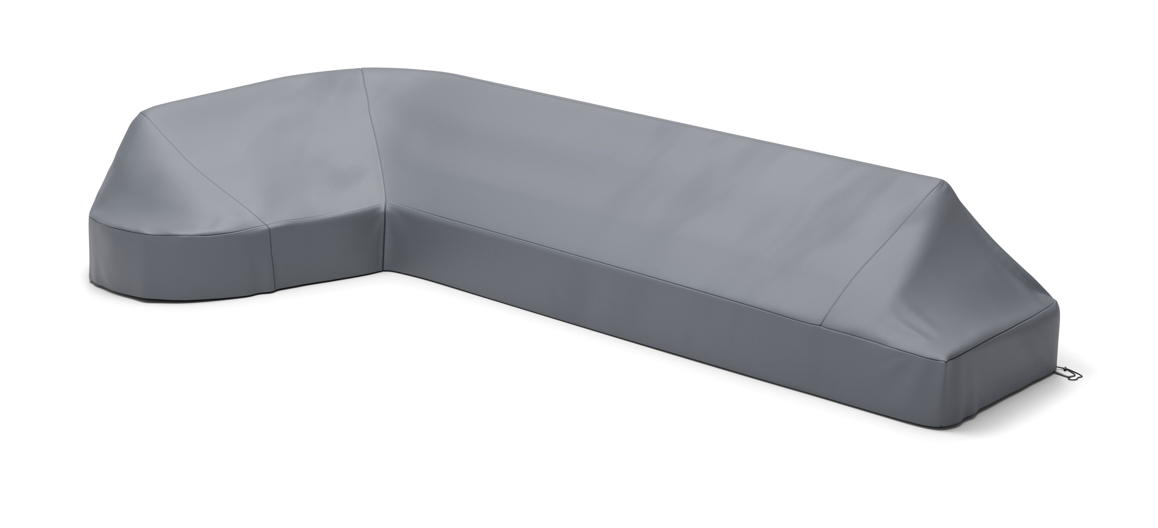 Donato beschermhoes lounge chaise longue rechts + 3-zit - L1: 204 cm x L2: 413 cm x B: 97 cm x H: 68 cm