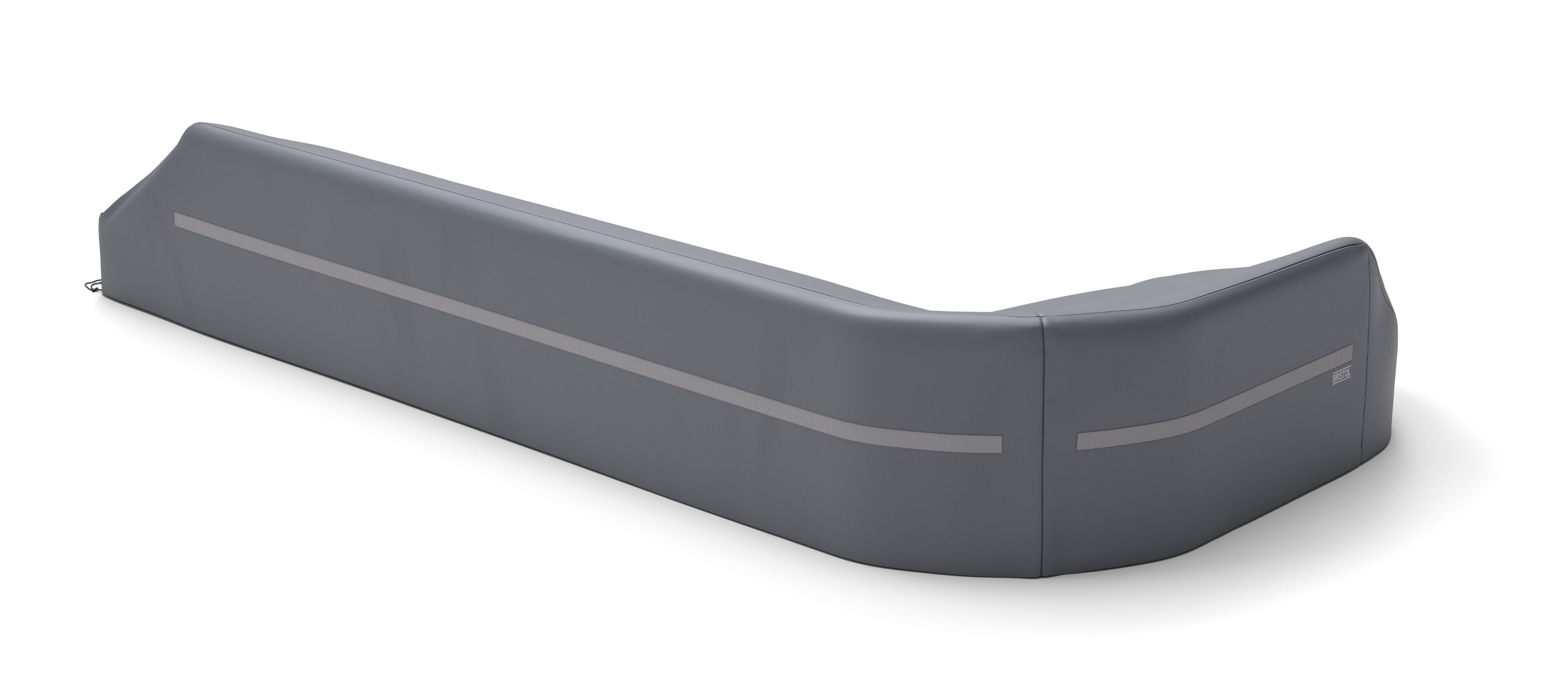 Donato beschermhoes lounge chaise longue rechts + 3-zit - L1: 204 cm x L2: 413 cm x B: 97 cm x H: 68 cm