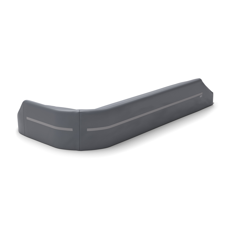 Donato beschermhoes lounge chaise longue links + 3-zit - L1: 413 cm x L2: 204 cm x B: 97 cm x H: 68 cm