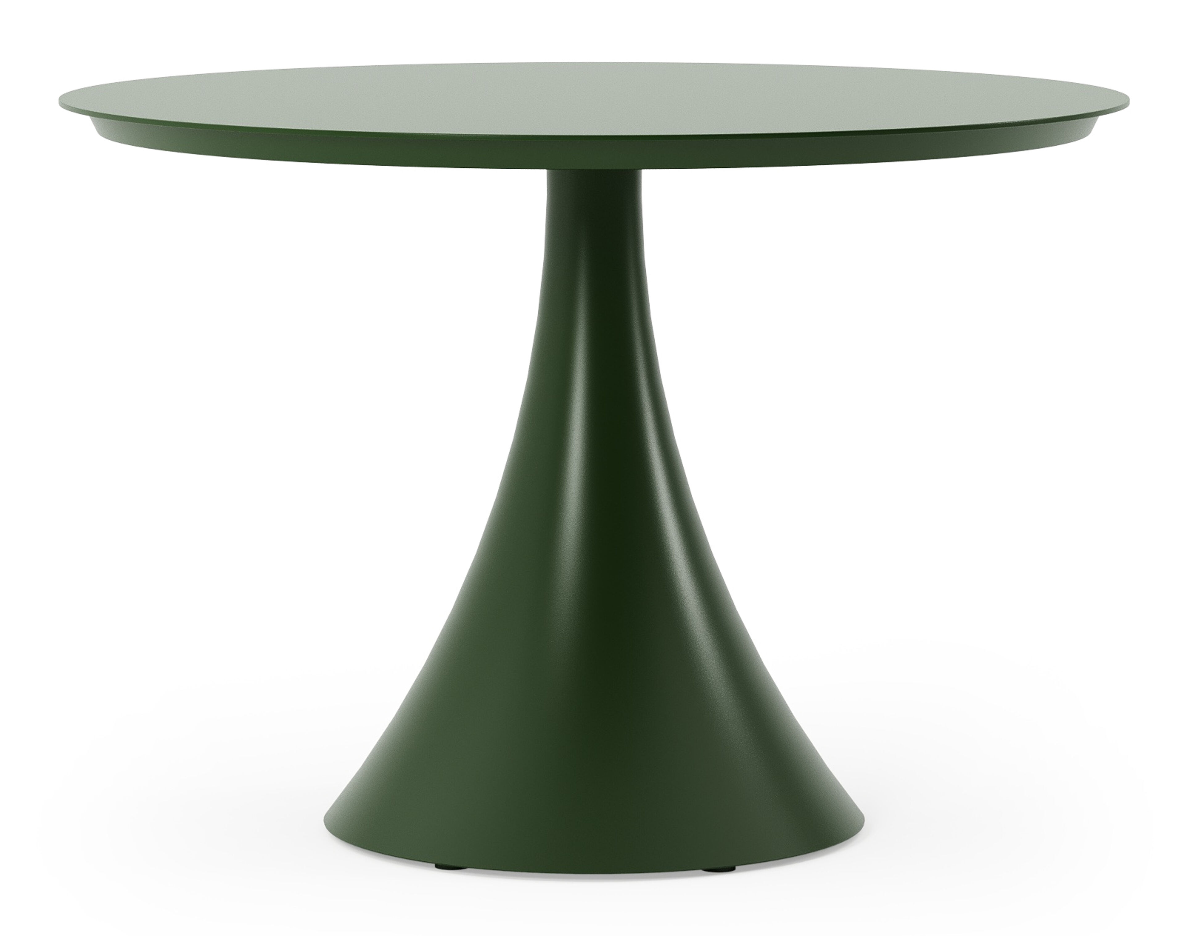 Fano tuintafel in groen aluminium - Dia. 110 x H 75 cm