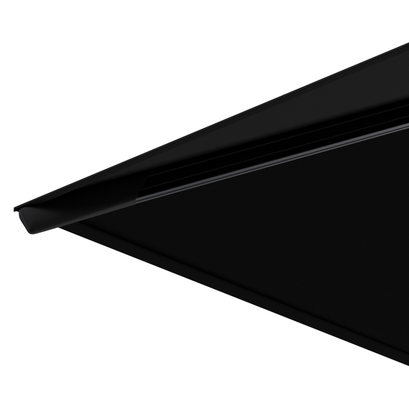 Parasol pendant Avola avec fonction tilt en aluminium noir avec toile de parasol en weather+ softtouch noir - Larg1 300 x Larg2 300 cm (sans pied de parasol)