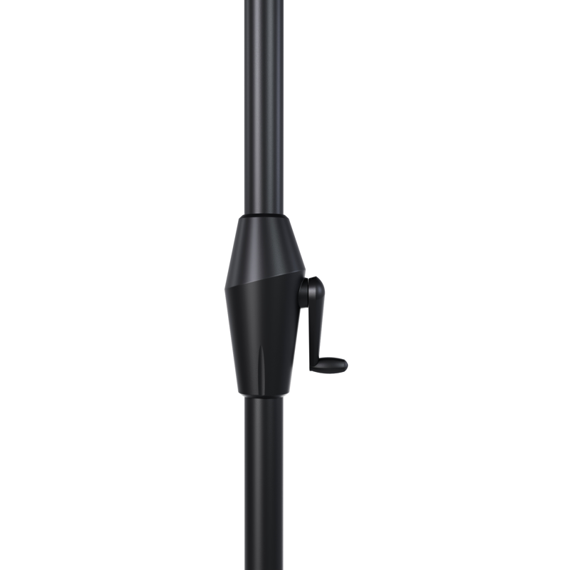 Viola staanparasol in zwart aluminium met grijs weather+ softtouch parasoldoek - L1 300 x L2 400 cm (zonder voet)