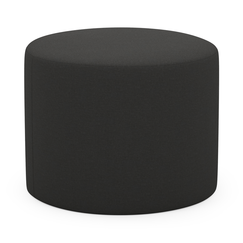 Pouf Masso arrondis en natte sooty All weather sunbrella® luxe - Diam. 55 x Haut. 40 cm