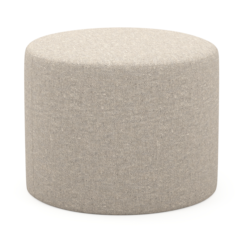 Pouf Masso arrondis en chartres pewter All weather sunbrella® luxe - Diam. 55 x Haut. 40 cm