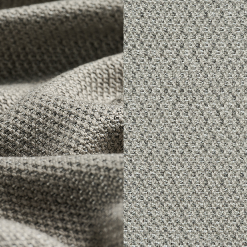 Coussin déco 45 x 45 cm en all weather sunbrella® luxe lopi silver