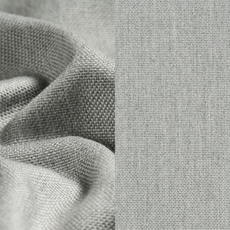 Pouf Masso en natte grey chine All weather sunbrella® luxe - Lrg. 90 x Prof. 90 x Haut. 35 cm