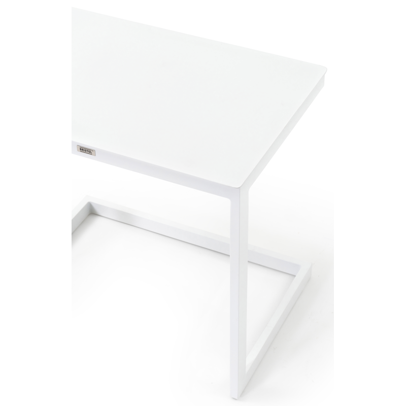 Servio XL bijzettafel in wit aluminium - L 65 x B 45 x H 60 cm