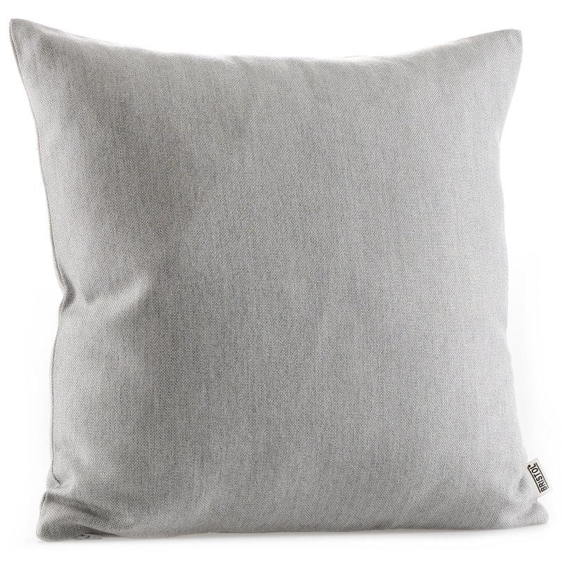Coussin déco 45 x 45 cm en all weather sunbrella® luxe natte grey chine