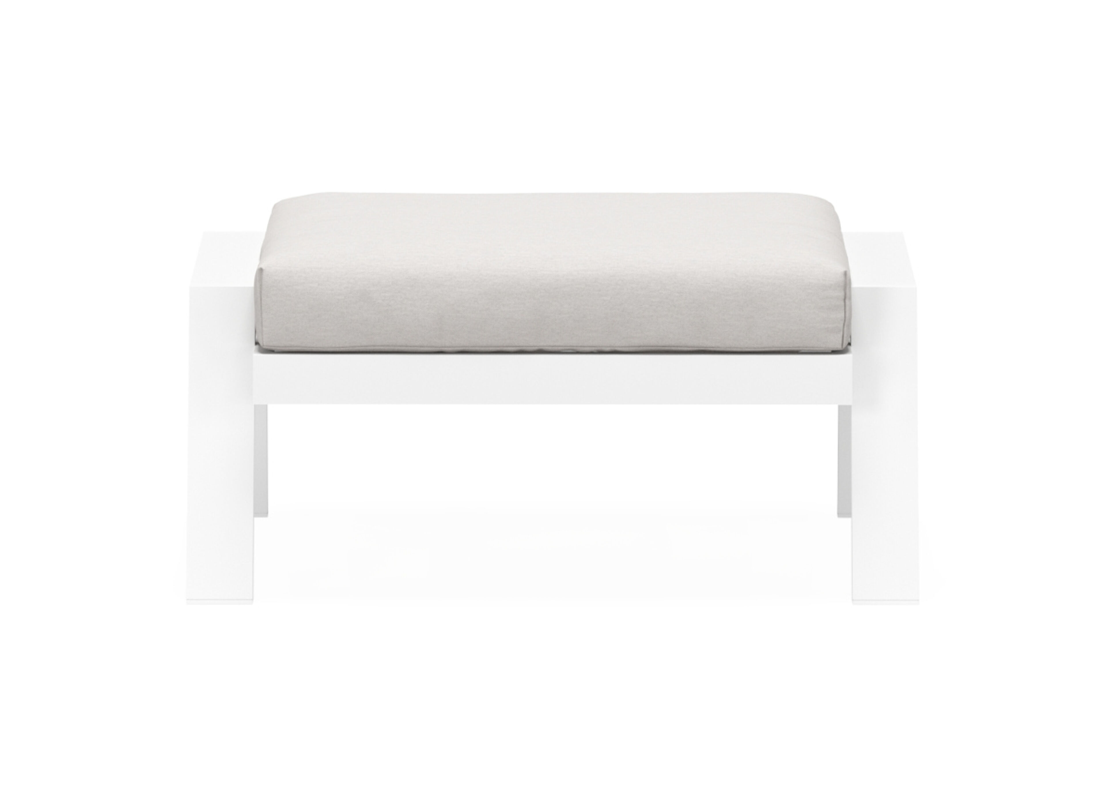 VENETO lounge POUF alu WHITE+AW SUNBRELLA PREMIUM