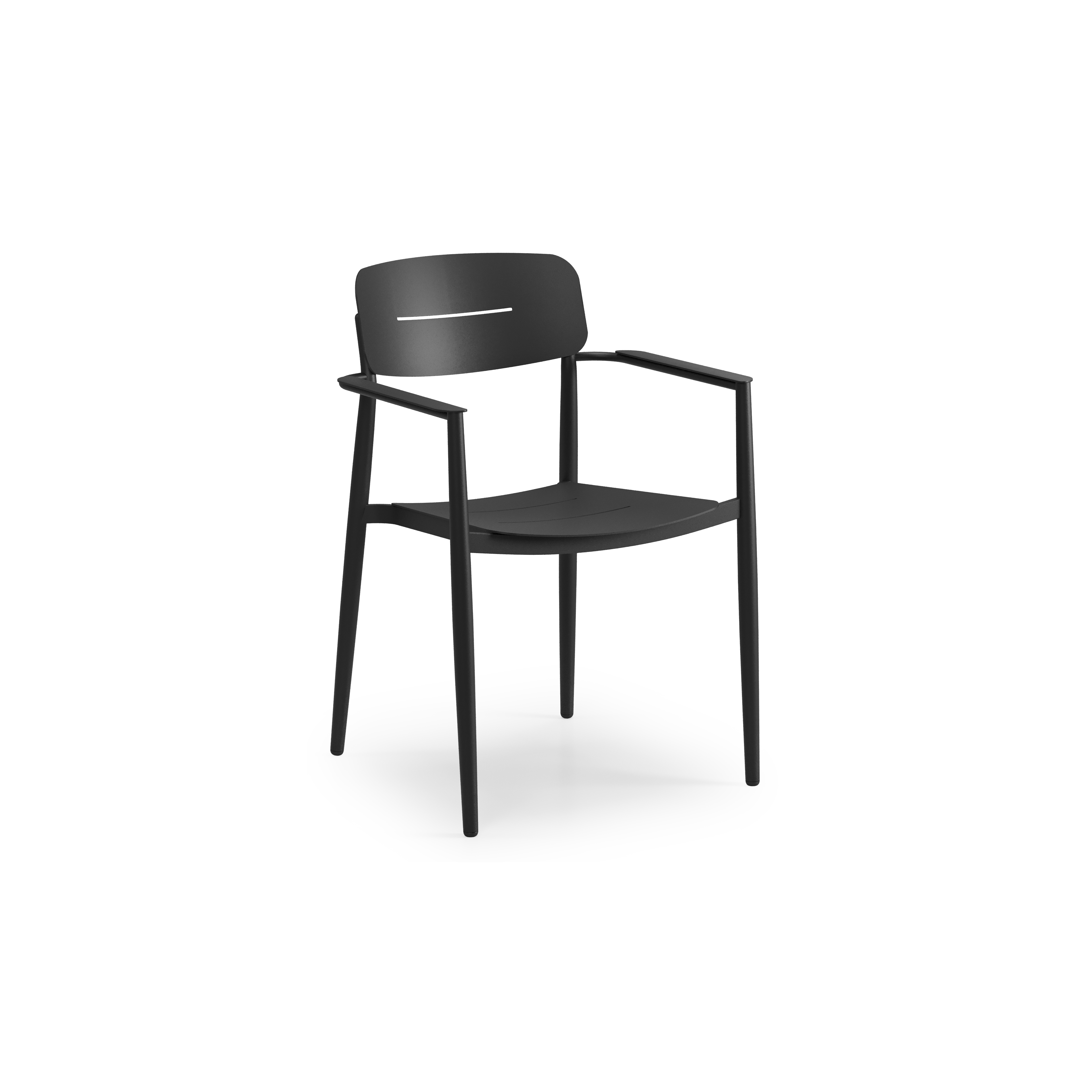 Cosa tuinstoel in zwart aluminium