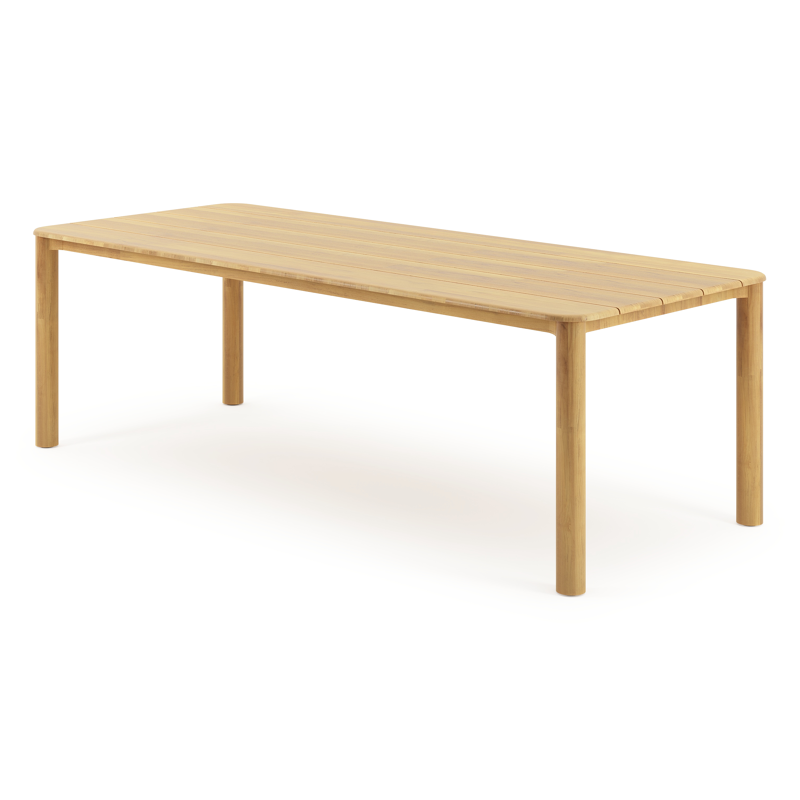 Orso tuintafel rechthoekig afgerond in teak - L 240 x B 100 x H 74 cm