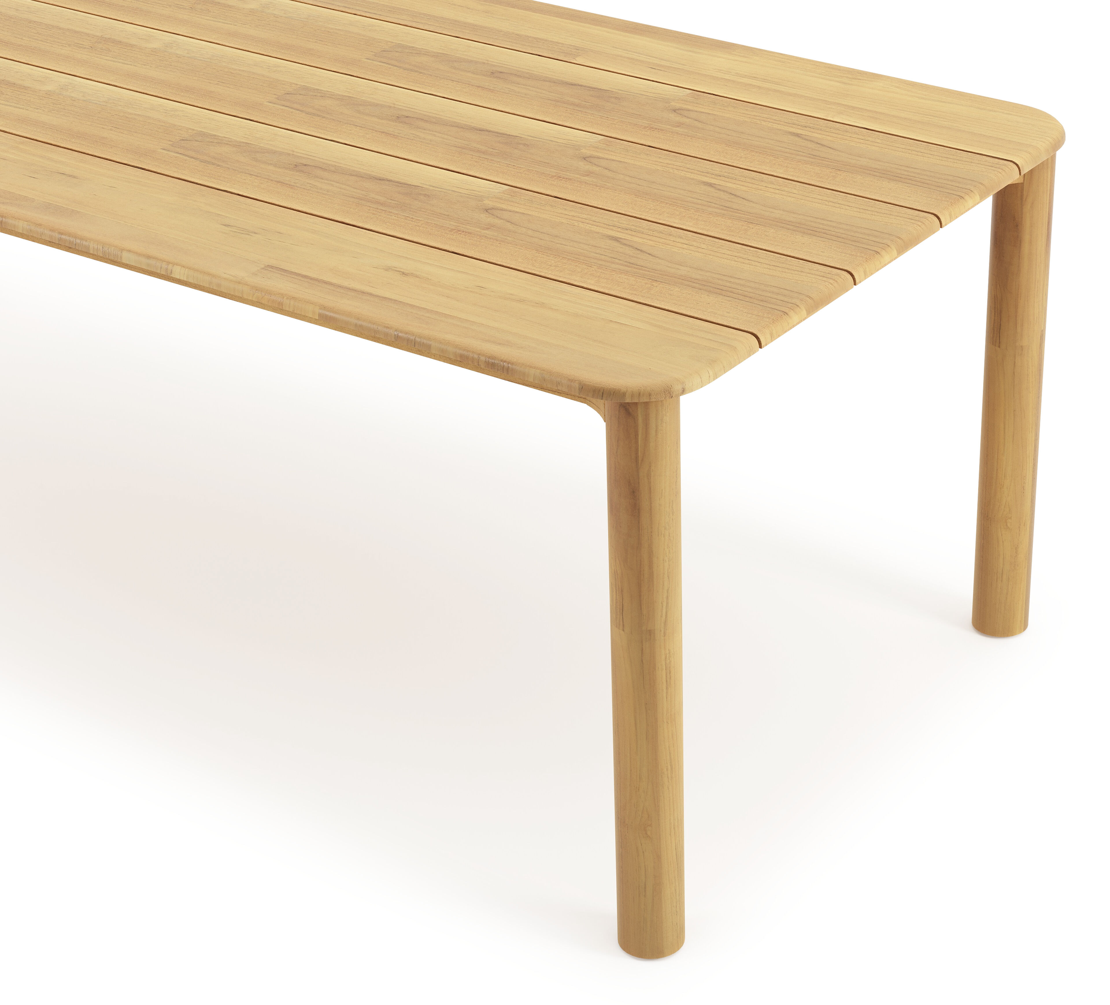 Orso tuintafel rechthoekig afgerond in teak - L 240 x B 100 x H 74 cm