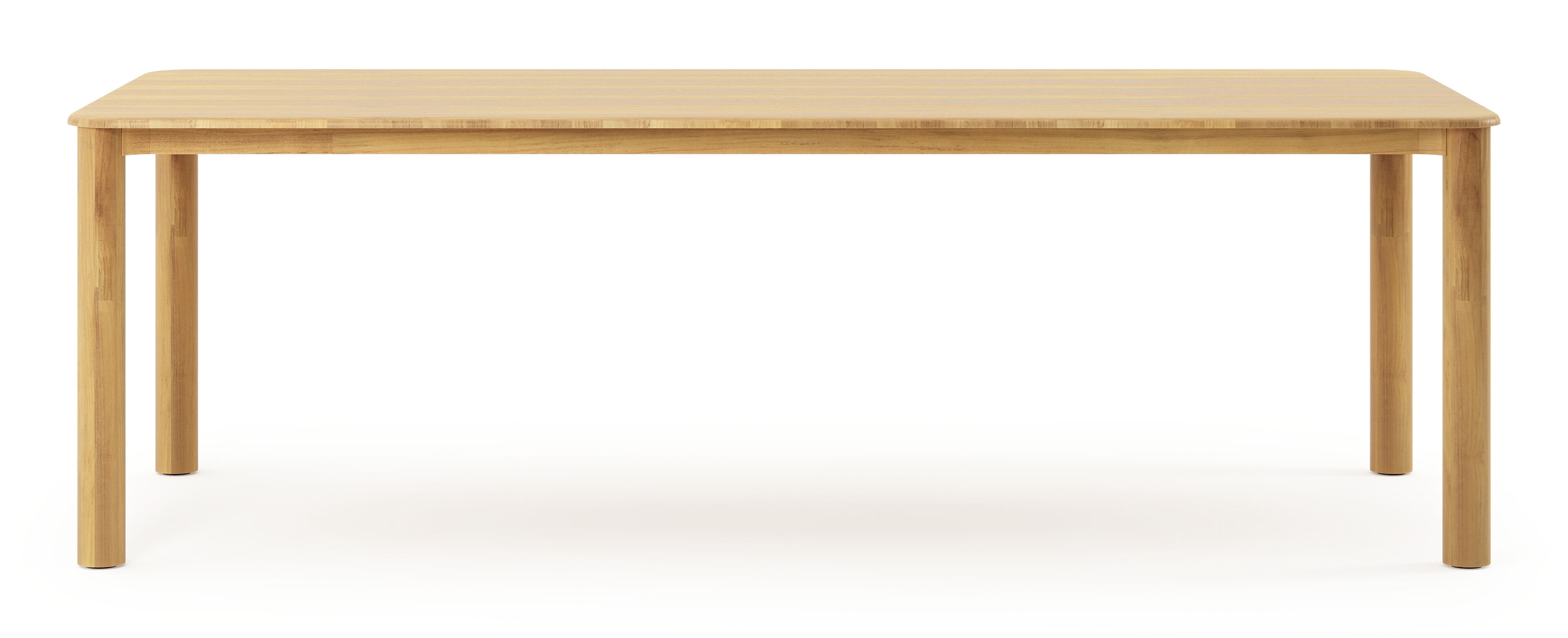 Orso tuintafel rechthoekig afgerond in teak - L 240 x B 100 x H 74 cm