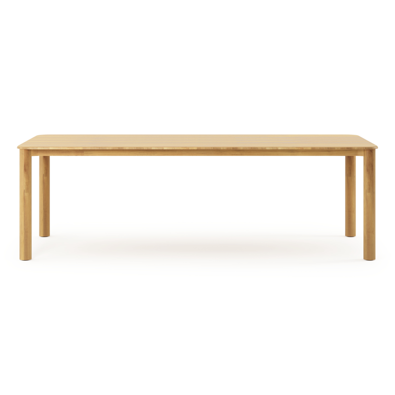 Orso tuintafel rechthoekig afgerond in teak - L 240 x B 100 x H 74 cm
