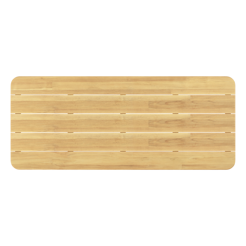 Orso tuintafel rechthoekig afgerond in teak - L 240 x B 100 x H 74 cm