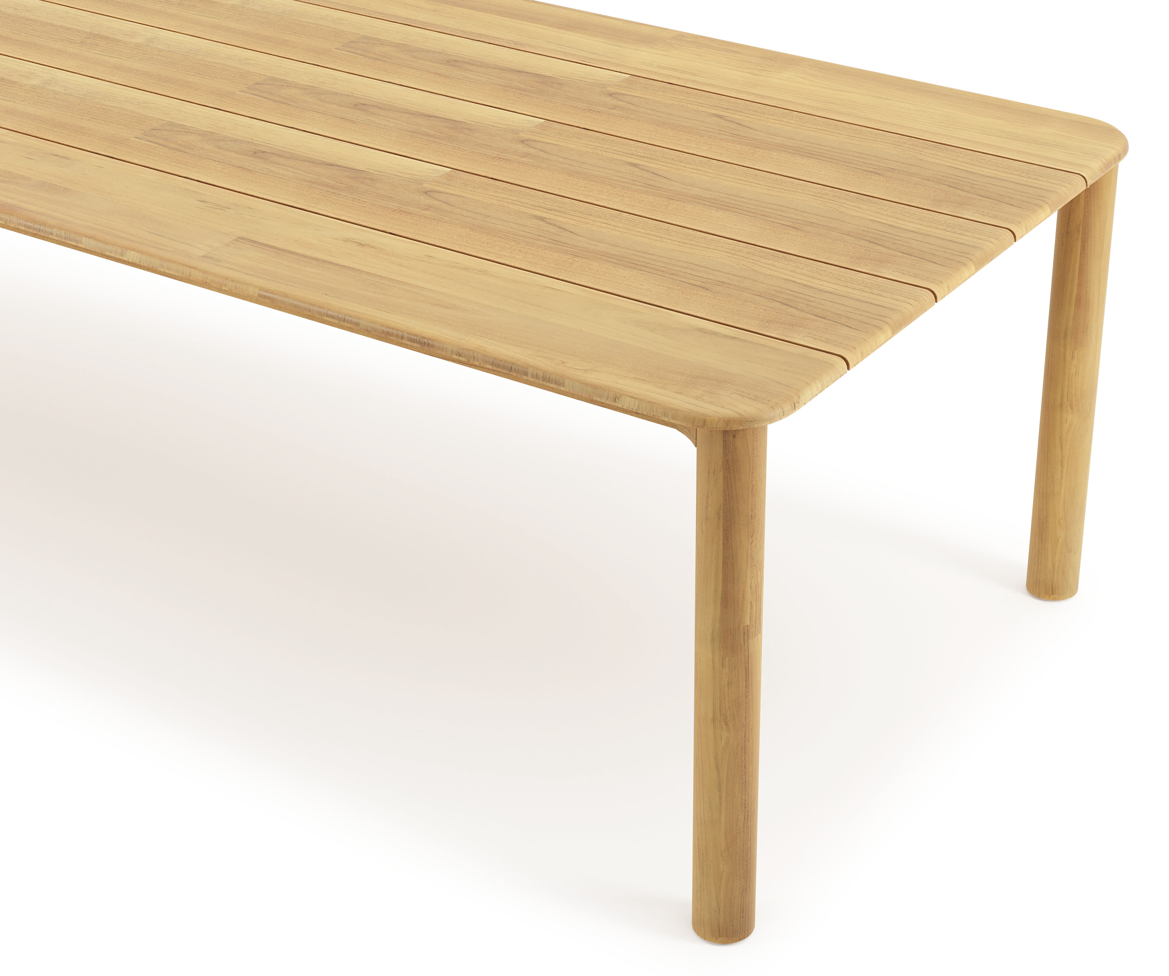 Orso tuintafel rechthoekig afgerond in teak - L 290 x B 110 x H 75 cm