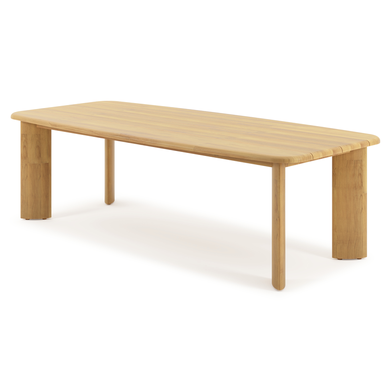 Gardo tuintafel bootvorm in teak - L 255 x B 115 x H 75 cm