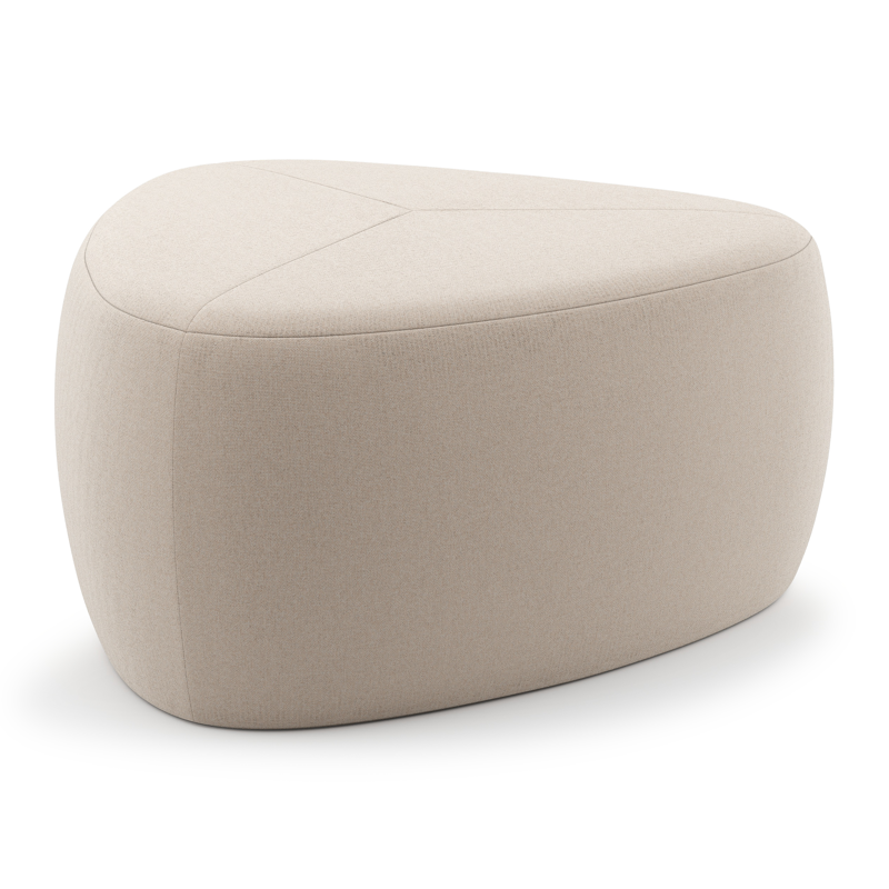 Masso poef in natte linen chalk all weather sunbrella® luxe - B 60 x D 60 x H 35 cm