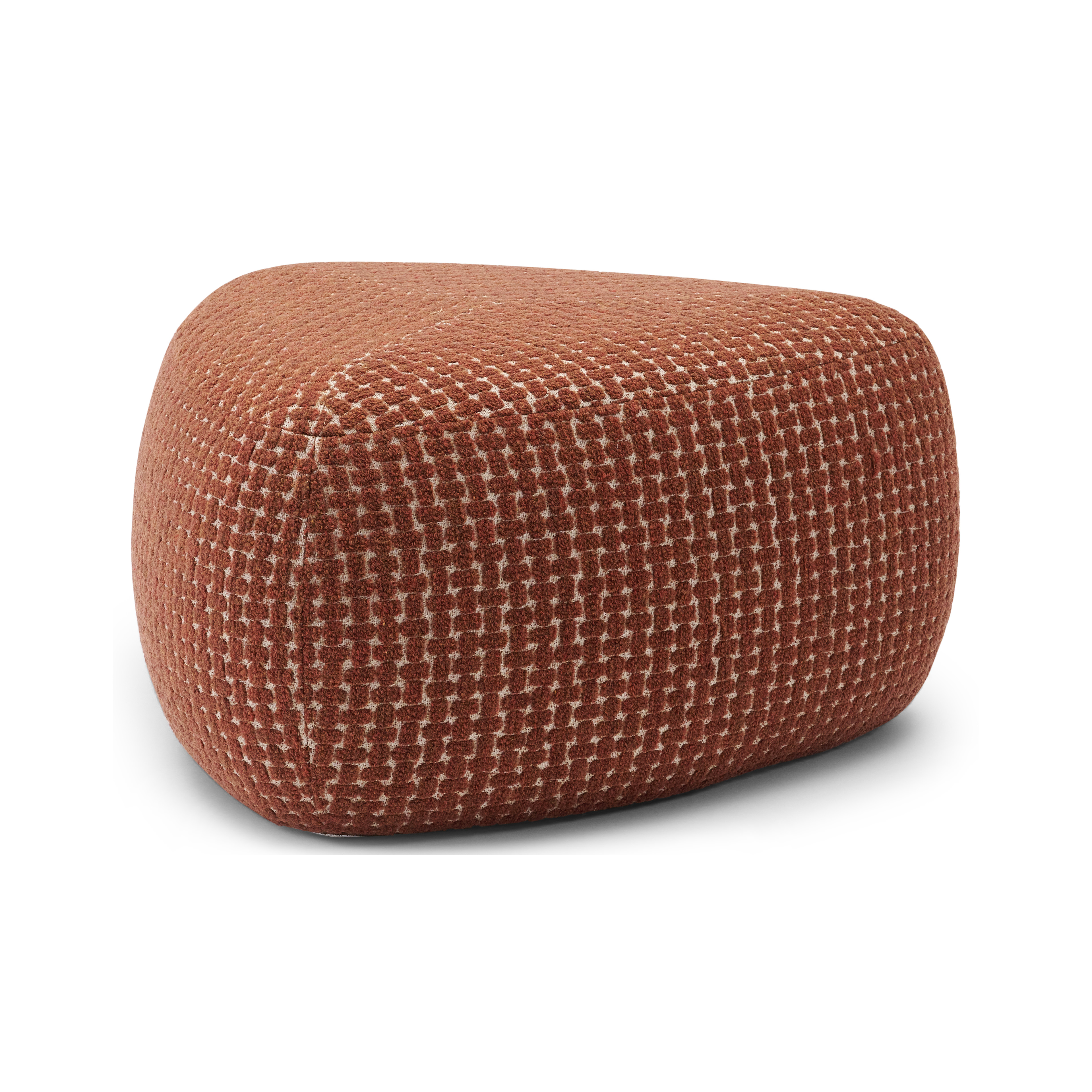 Masso poef in pebble rust all weather cosytica - B 60 x D 60 x H 35 cm