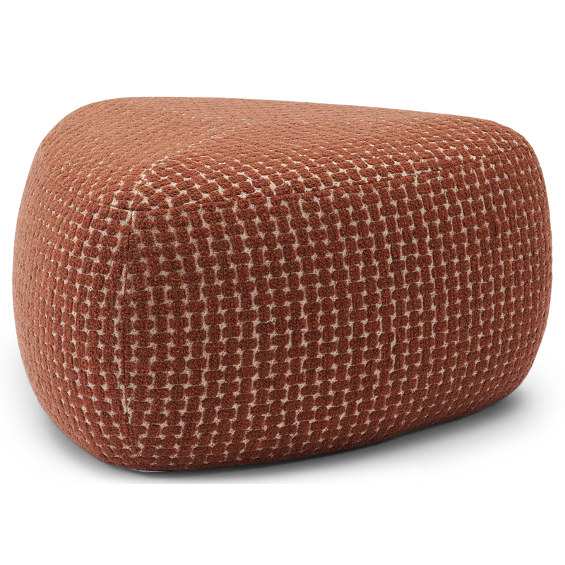 Masso poef in pebble rust all weather cosytica - B 60 x D 60 x H 35 cm