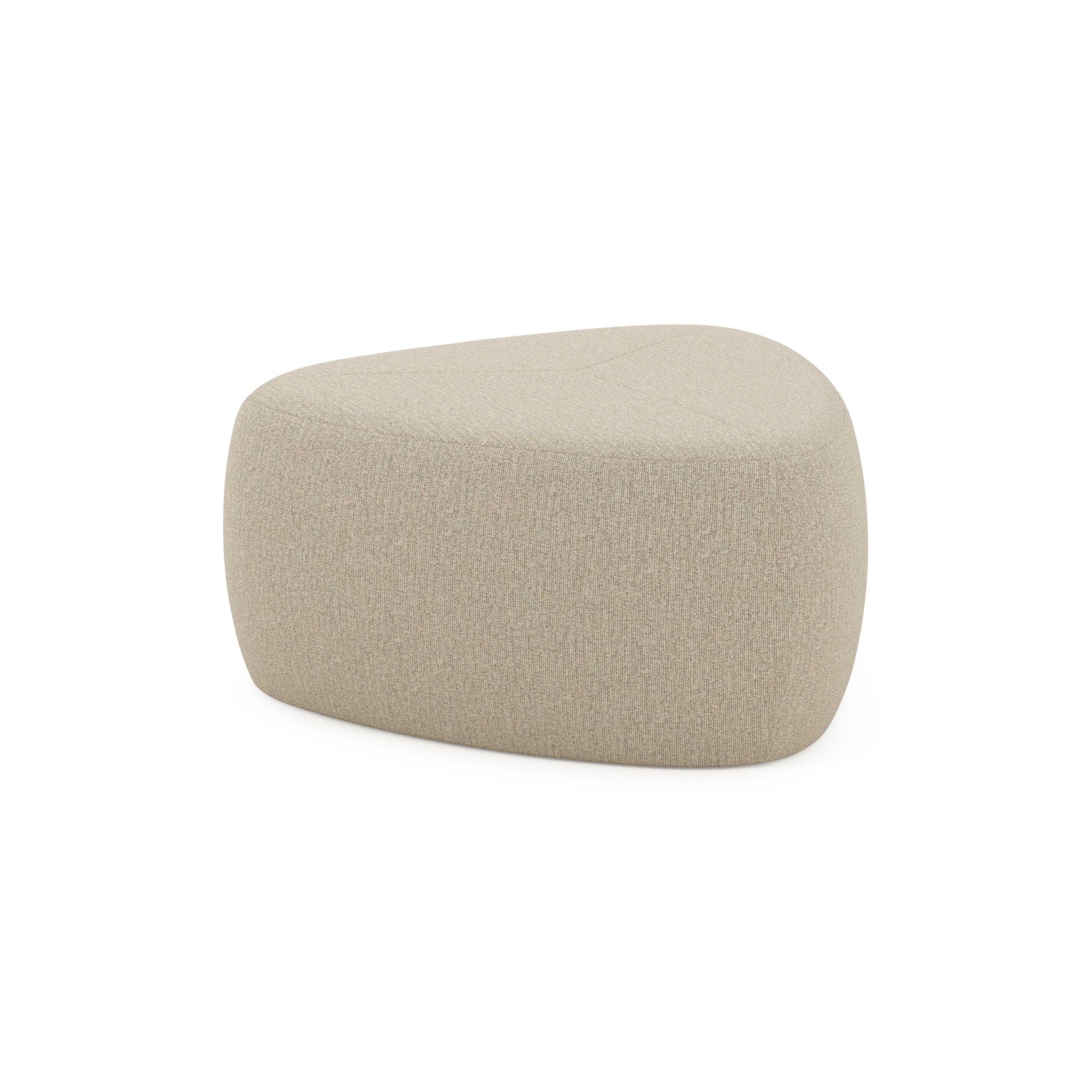Masso poef in catania greige all weather cosytica - B 60 x D 60 x H 35 cm