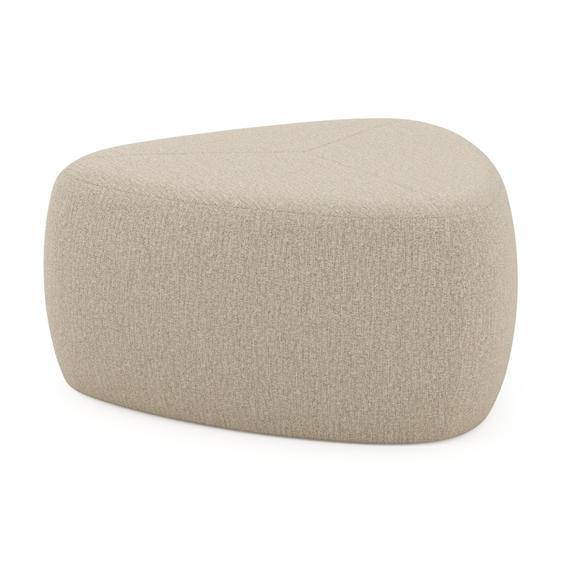 Masso poef in catania greige all weather cosytica - B 60 x D 60 x H 35 cm