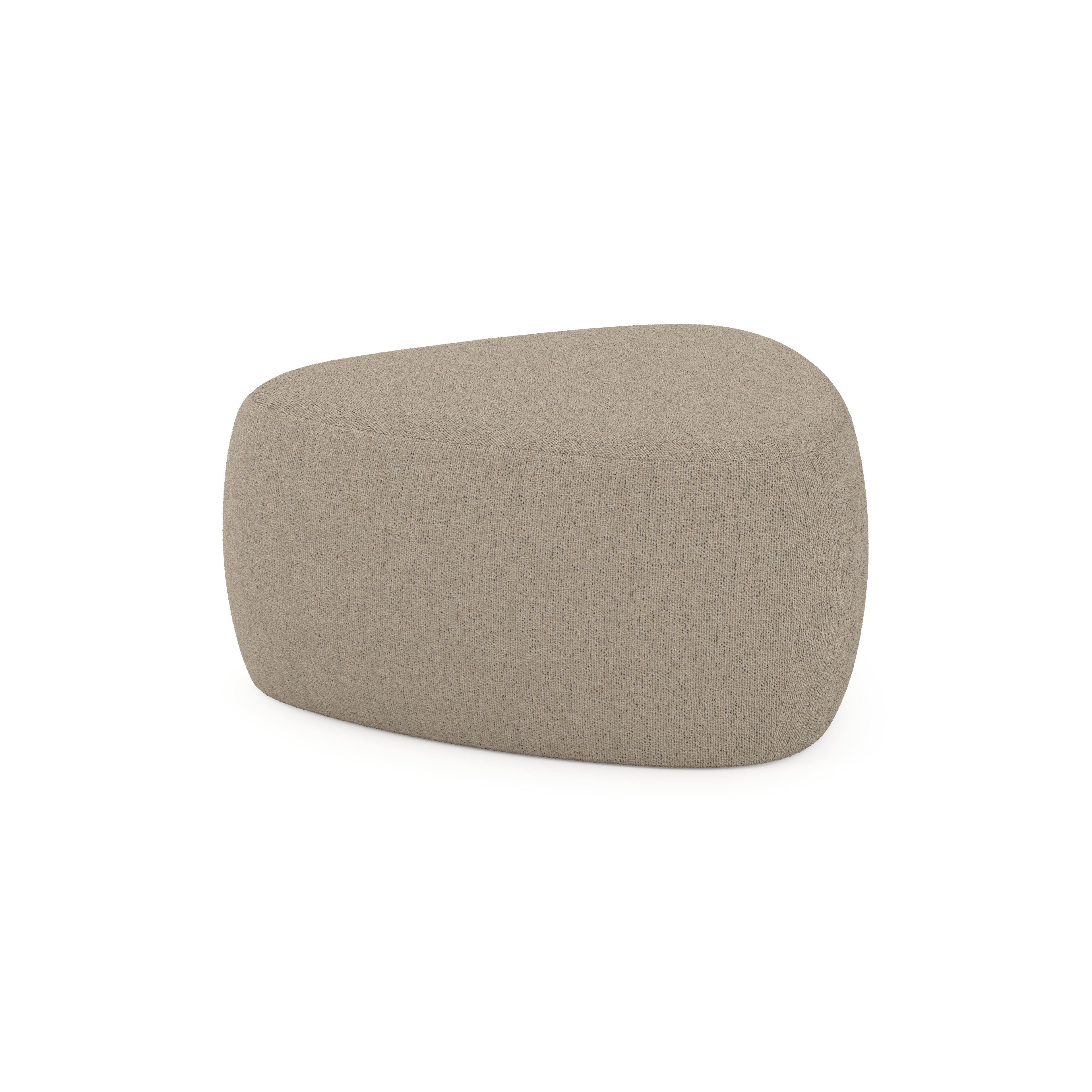 Masso poef in marbella beige all weather cosytica - B 60 x D 60 x H 35 cm