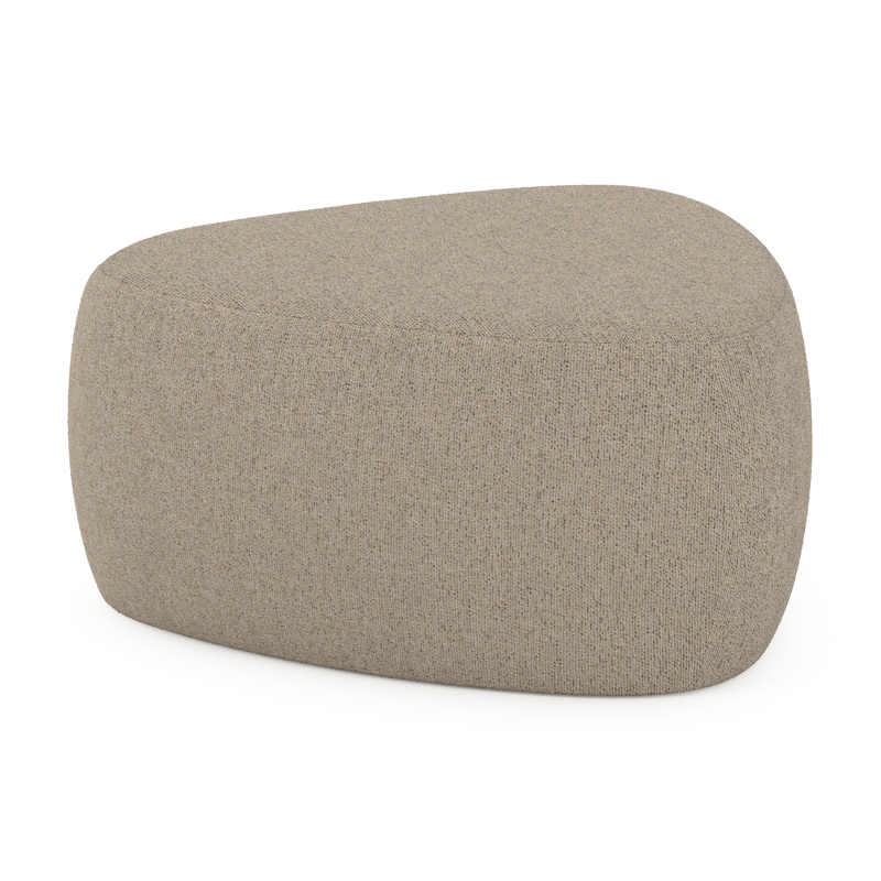 Masso poef in marbella beige all weather cosytica - B 60 x D 60 x H 35 cm