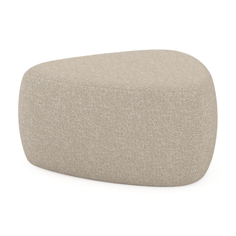 Masso poef in marbella ecru all weather cosytica - B 60 x D 60 x H 35 cm