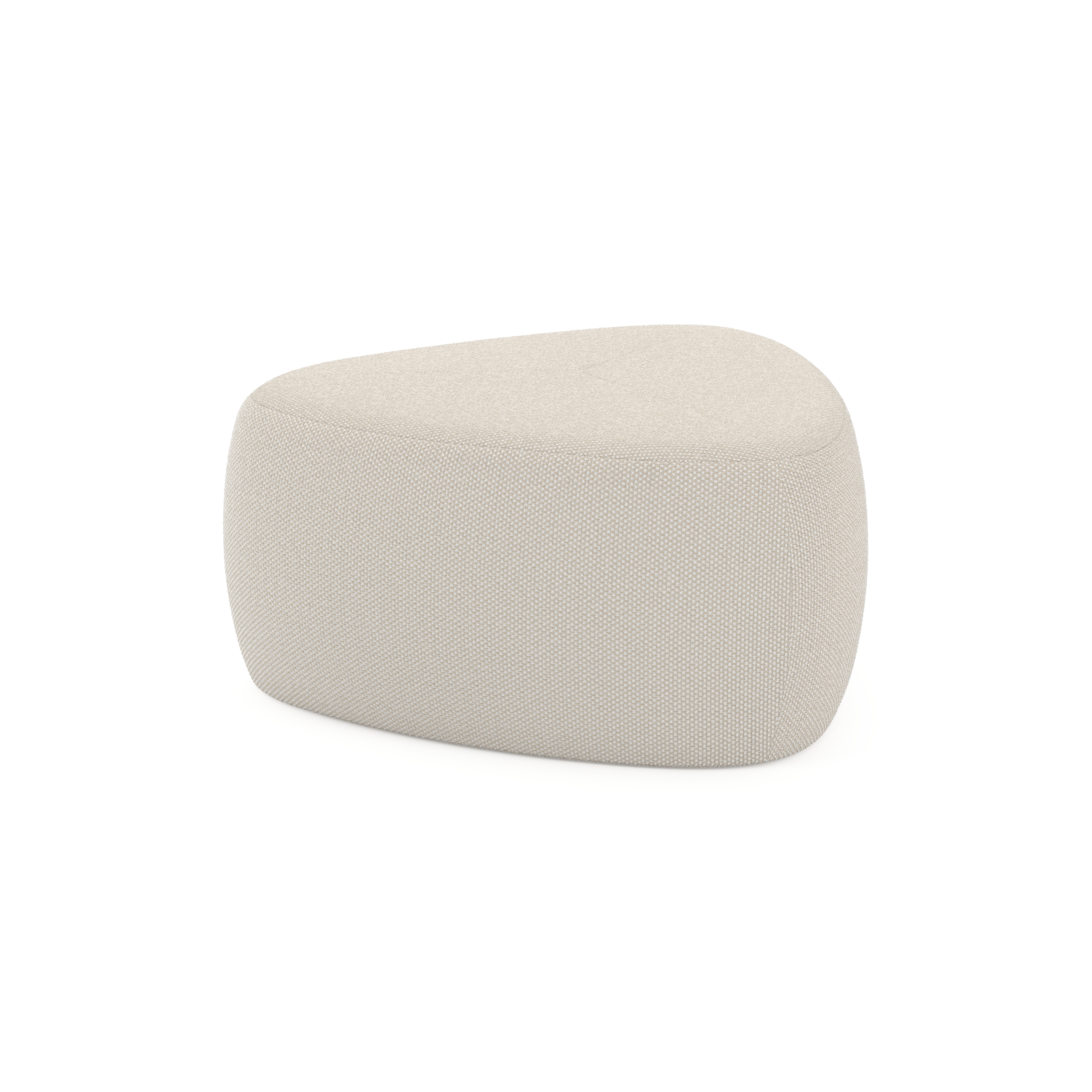 Masso poef in althea off white all weather cosytica - B 60 x D 60 x H 35 cm