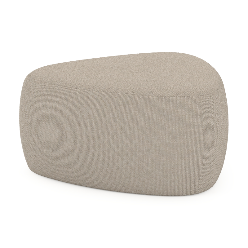 Masso poef in althea chalk all weather cosytica - B 60 x D 60 x H 35 cm