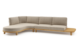 Chaise longue droite + 2 places