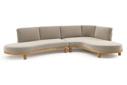 Chaise longue gauche+ 2 places organique