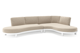 Chaise longue gauche+ 2 places organique