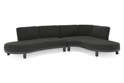 Chaise longue links + 2-zit organisch
