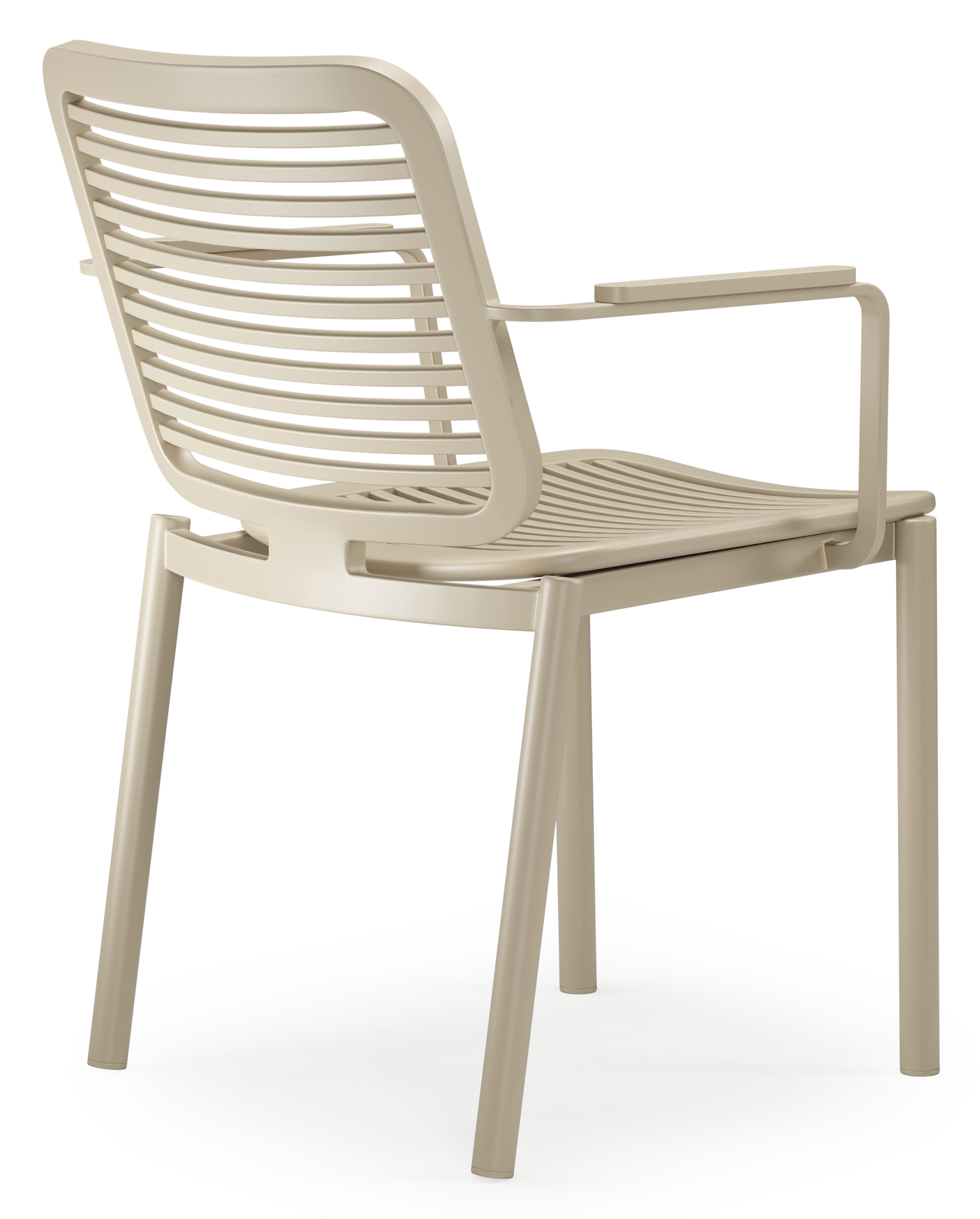 Fano tuinstoel in beige aluminium