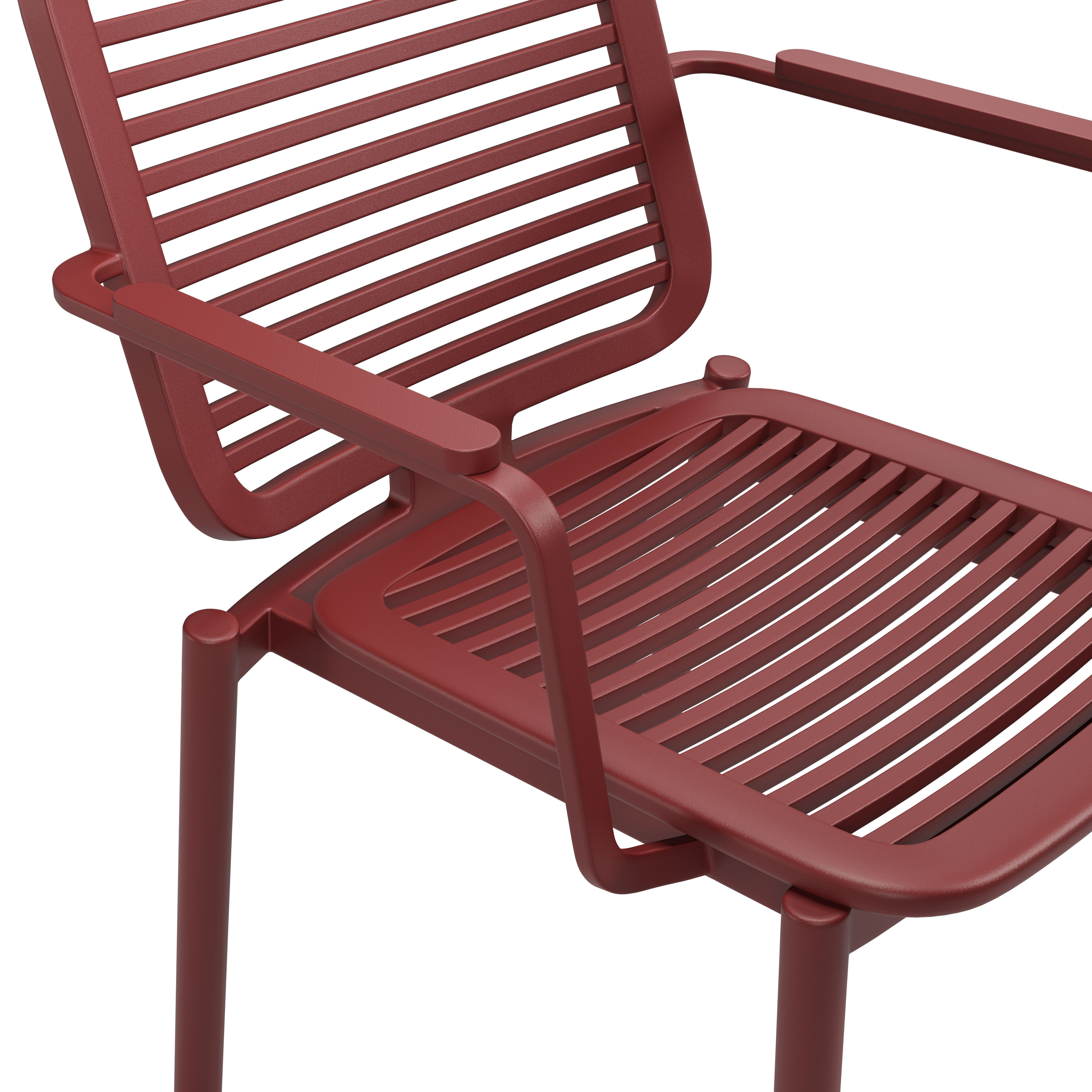 Chaise de jardin Fano en aluminium ruby