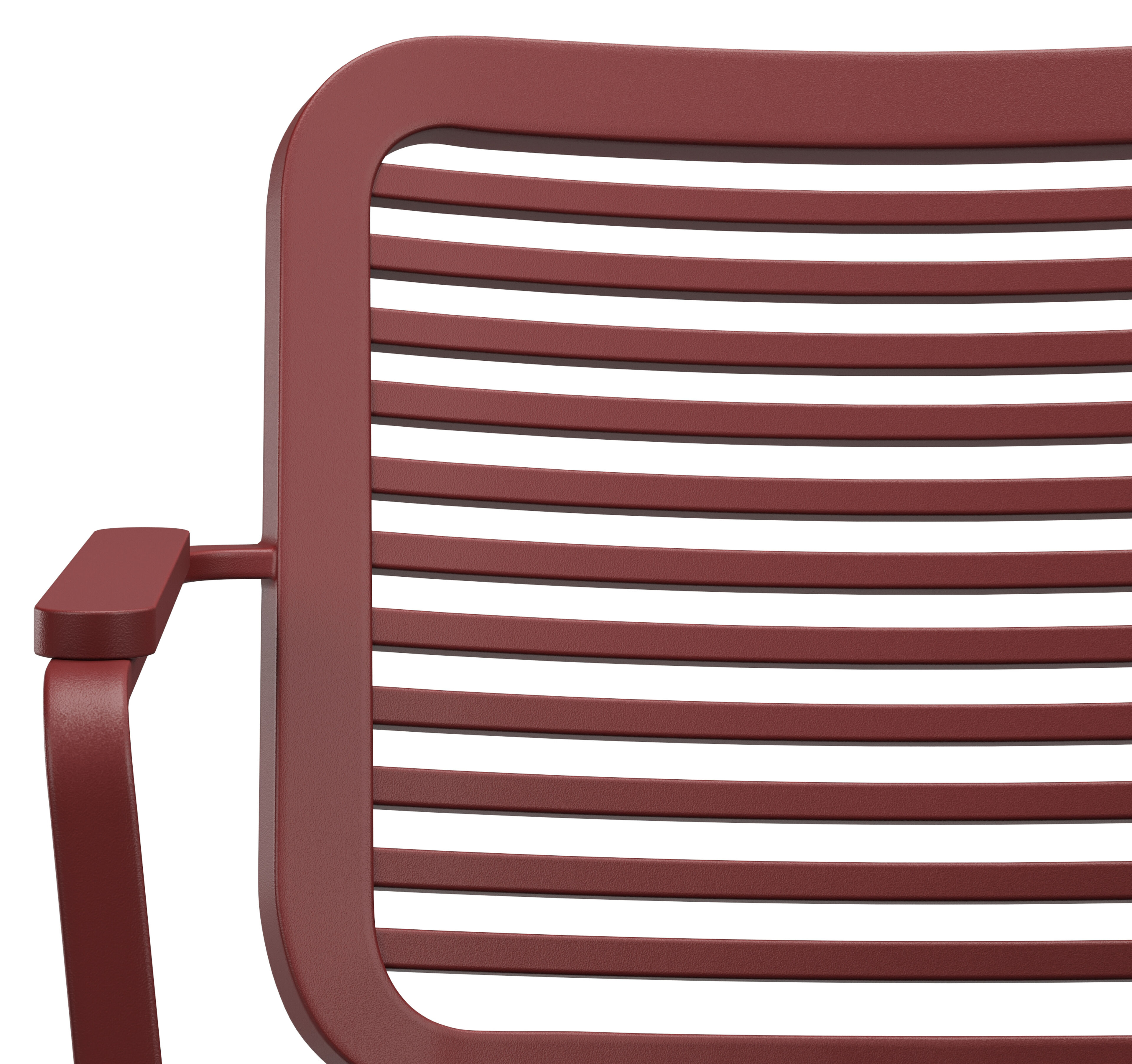 Chaise de jardin Fano en aluminium ruby