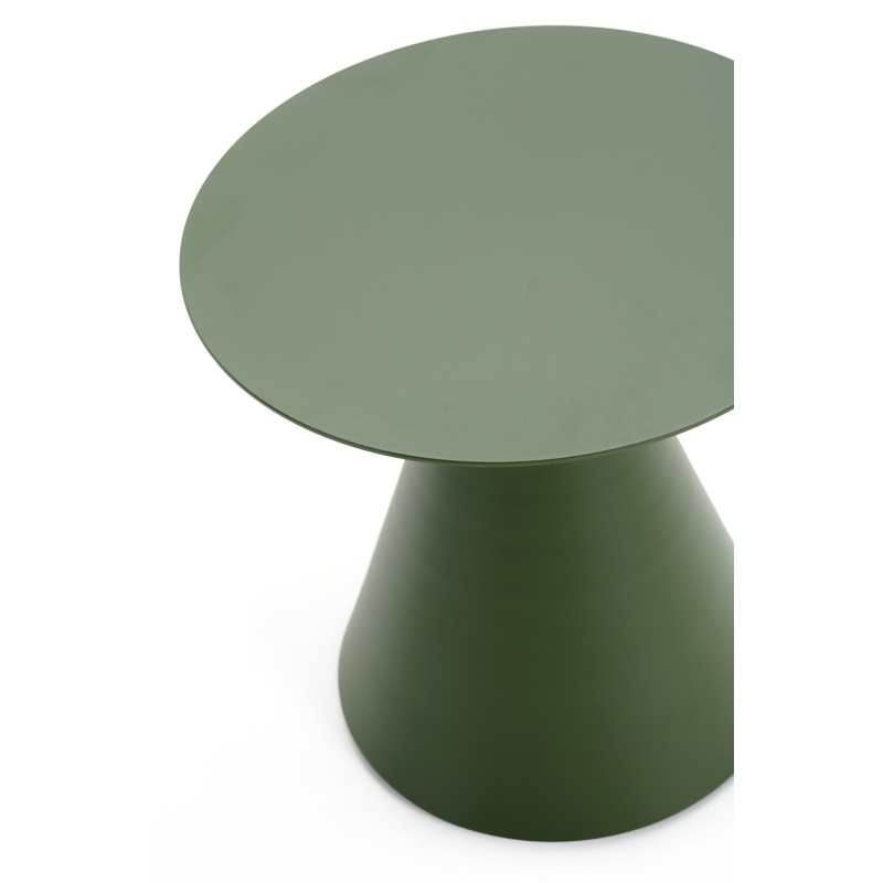Lucca bijzettafel in groen aluminium - Dia. 50 x H 50 cm