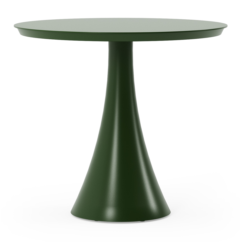 Fano tuintafel rond in groen aluminium - Dia. 85 x H 75 cm