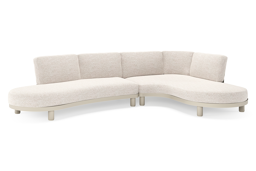 Chaise longue links + 2-zit organisch