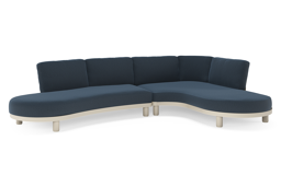 Chaise longue gauche+ 2 places organique