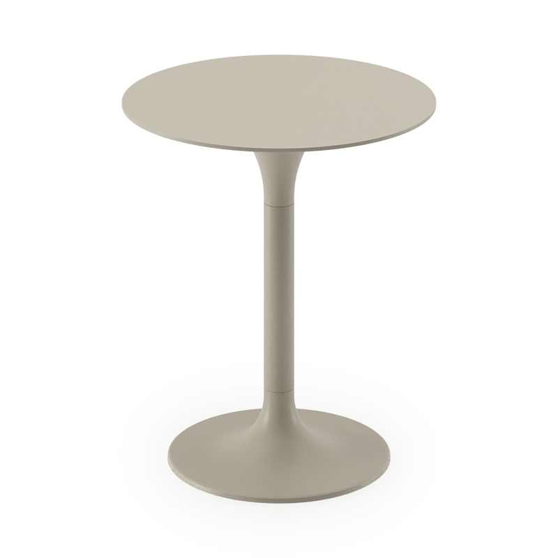 Fano bijzettafel in beige aluminium - Dia. 43 x - Dia. 43 x H 51 cm