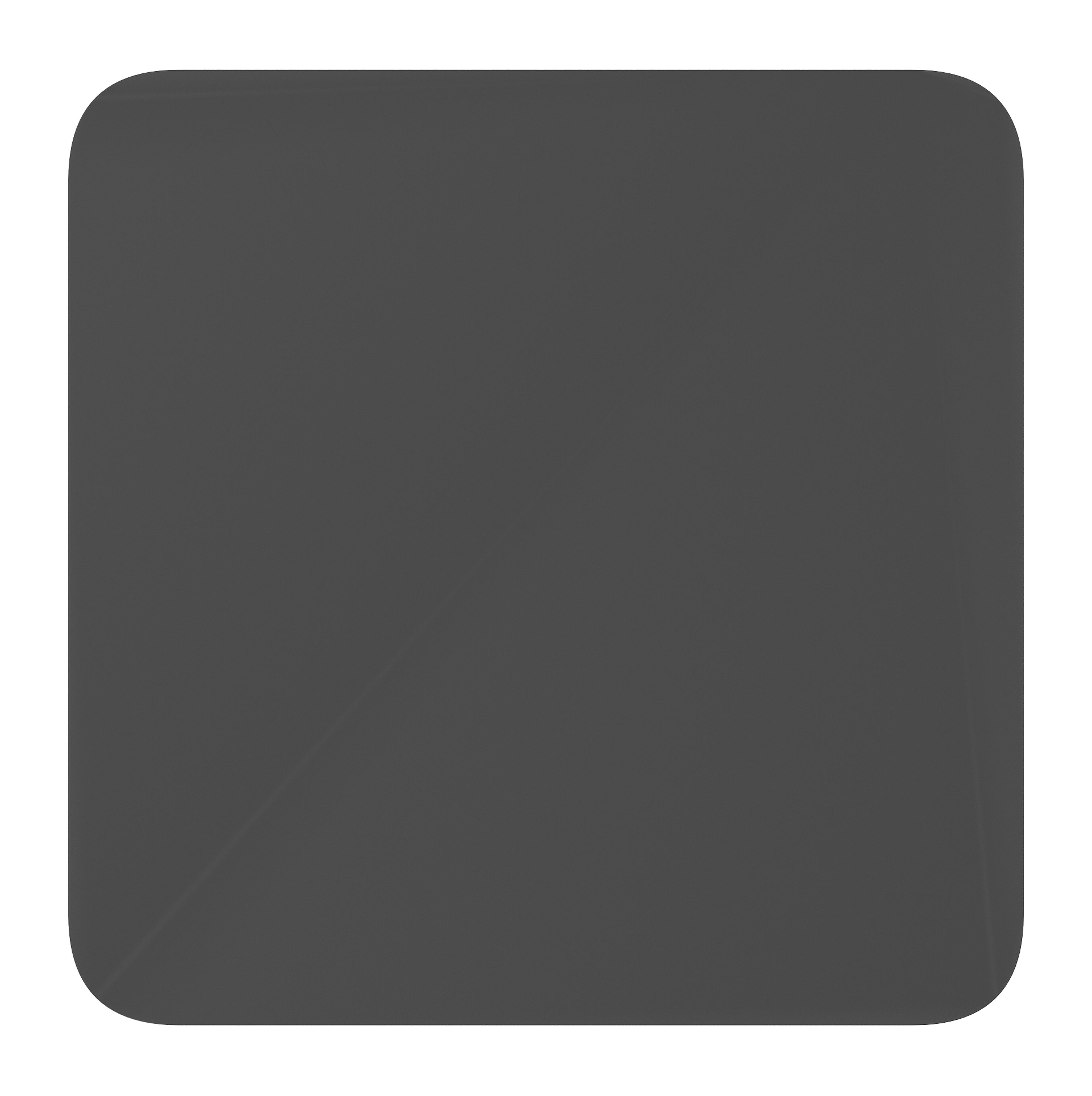 Table de jardin Fano inclinable carré arrondi en aluminium noir - Lg. 80 x Lrg. 80 x Haut. 73 cm