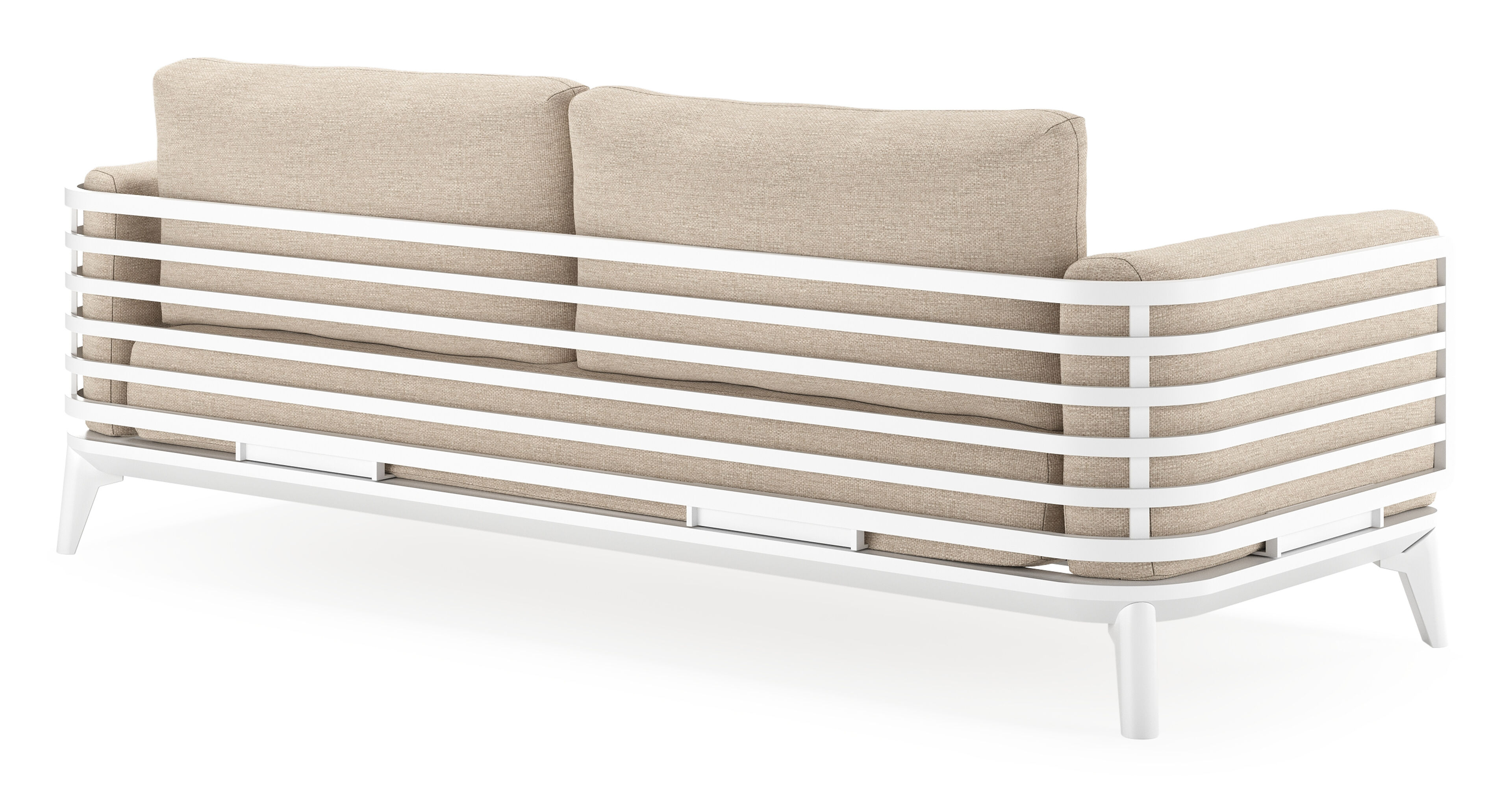 Mosa loungeset in wit aluminium met rustic weather+ softtouch kussens