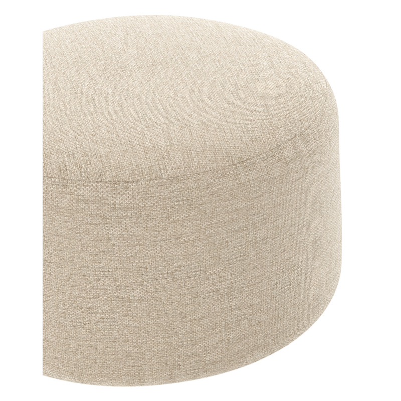 Pouf Gozo en weather+ softtouch rustic - Larg. 62 x Prof. 62 x H 38.5 cm