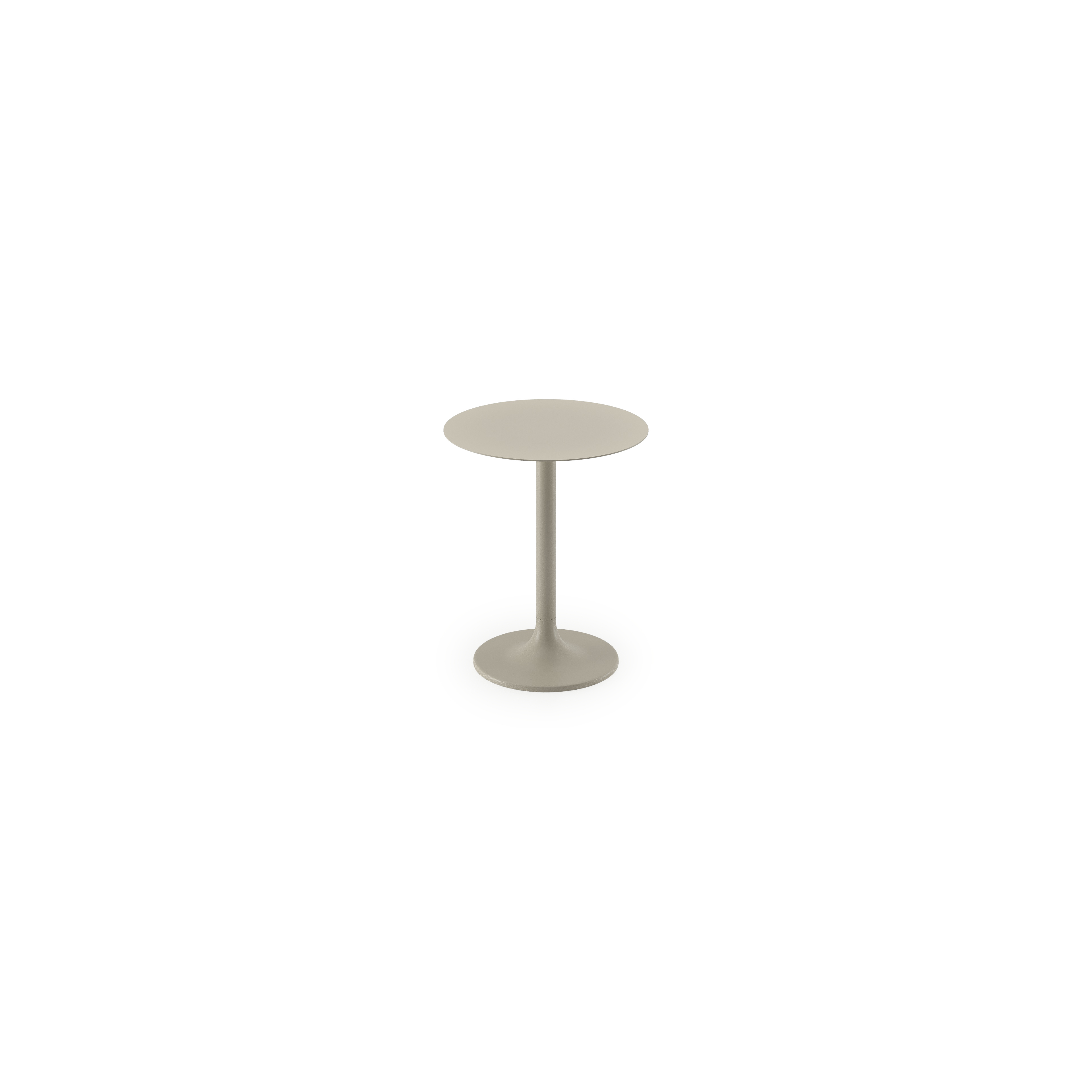 Table d'appoint Litta en aluminium beige - Diam. 43 x Haut. 50 cm