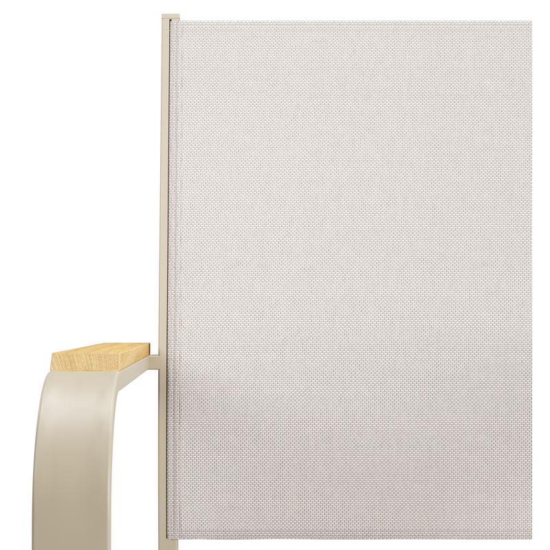 Amalfi tuinstoel in beige aluminium en beige single textilene