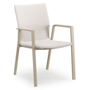 Chaise de jardin Madura en aluminium beige et textilène confort beige